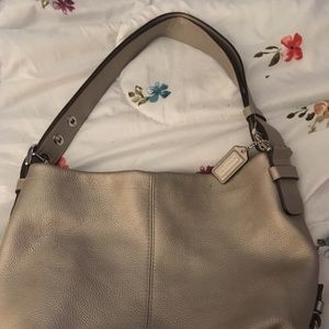 Genuine leather coach handbag